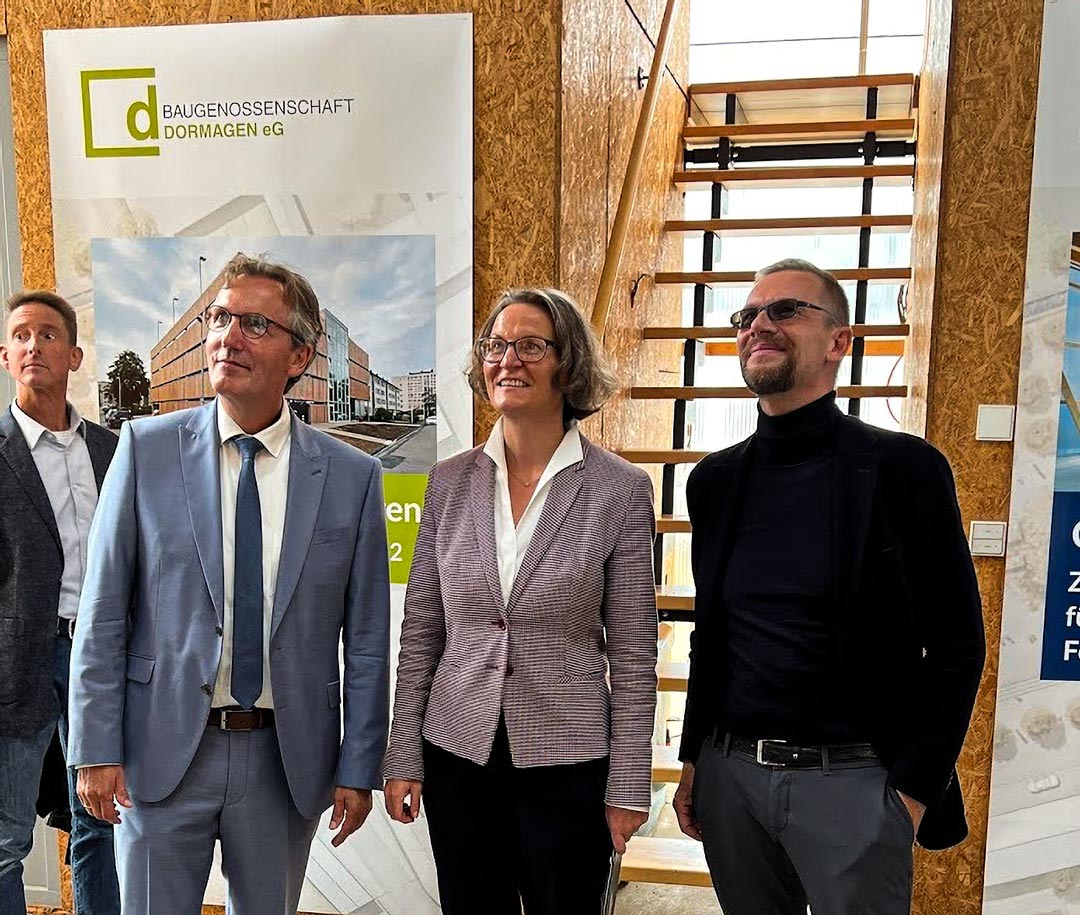 Cubity Aufbau und Richtfest in Merzenich