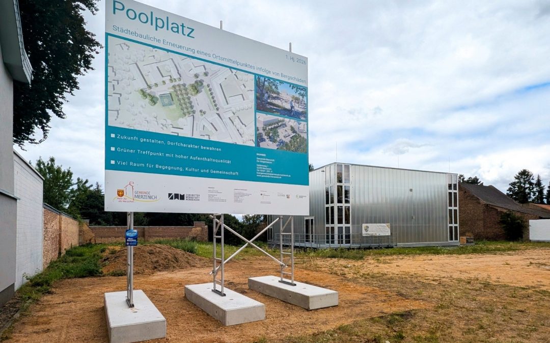 Neugestaltung des Poolplatzes als Voraussetzung für die Außenanlagen des CUBITY