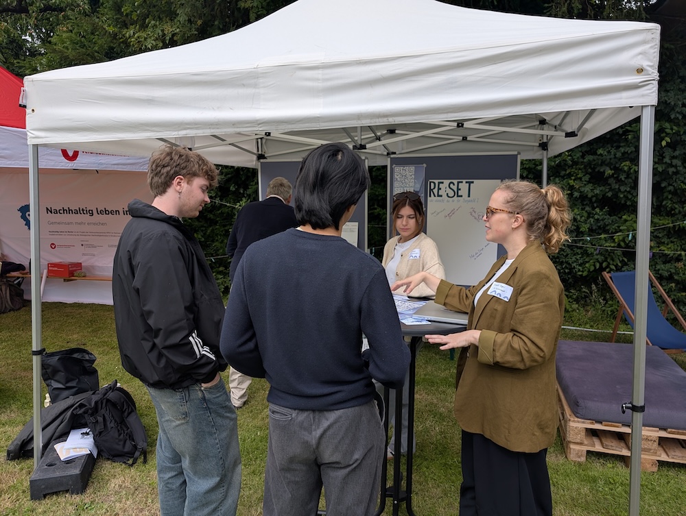 At tu! Hambach, TU Darmstadt presented the Re:SET research project on the future of vacant single-family homes in Bürgewald. 